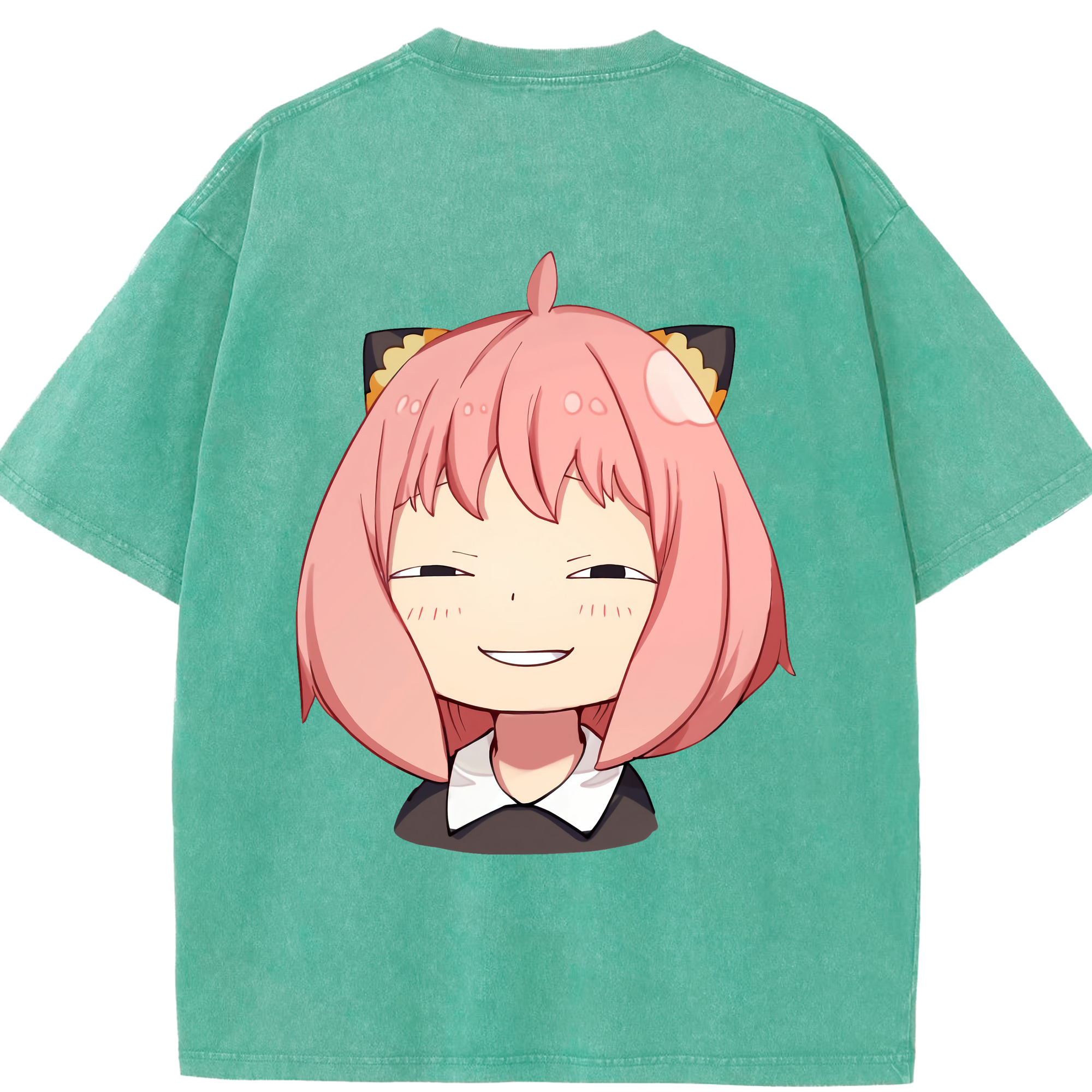 （画像用） SPY×FAMILY间谍家家酒 綿100% ヴィンテージ風 半袖Tシャツ（背面プリント）